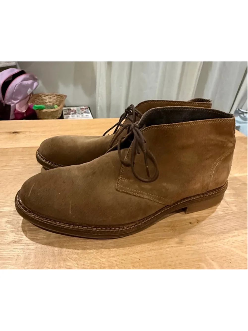 Men's Alfani Brown Suede Chukka Boots Size 11